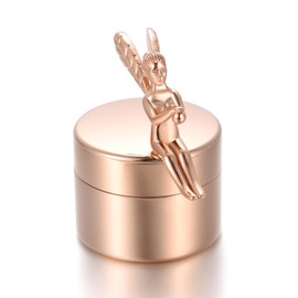 Minicremation Small Urn for Human Ashes, Beautiful Mini Sharing Urns with Exquisite Box Cremation Storage Keepsake Memorial and Ashes for Loved Ones (G010-Rose Gold)