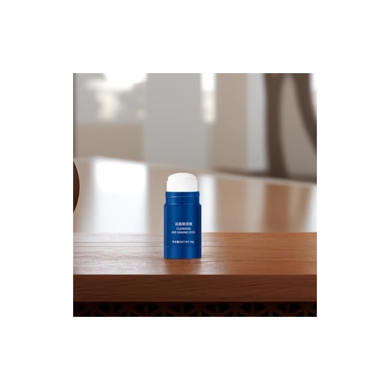 UKCOCO Crema de Afeitar en Barra para Barba, Suavizante y
