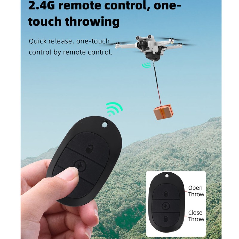 RC Drone Thrower Dropper Lightweight USB Charging 2.4G Drone Airdrop