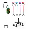 BeneCane Quad Cane Adjustable Walking Cane with Offset Soft Cushioned