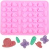 AIBOYA 50 Cavity Insect Silicone Candy Mold Butterfly Bee Snail