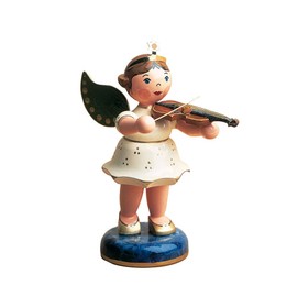 German Christmas Angel with Violin - 16cm / 6inch - Hubrig Volkskunst
