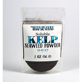 Soluble Kelp Seaweed Powder Fertilizer - 2 Ounces for Plant Root Development and Growth Stimulant 0-0-17