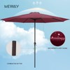 MEWAY 11ft Patio Umbrella Market Table Umbrella with Crank and