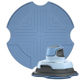 Silicone Heat Resistant Mat for Ninja Crispi Air Fryer, Non-Slip Hot Pad Protect Countertop from Heat Damage for Ninja Crispi Accessories Periwinkle, Compatible with Ninja Airfryer FN101PL