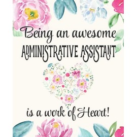 Administrative Assistant Gifts: Work of Heart Sentimental Thank You Appreciation Present for Women Friends, Family or Coworkers