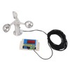 Wind Speed Alarm Device 3 Fan Blades Tower Crane Anemometer