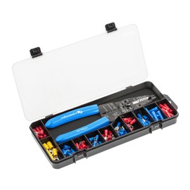 Högert Technik - Crimping Pliers 0.5-6mm2 for Terminals with Stripper + Connector, 86 Pieces | Carbon Steel