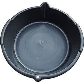 Schattec 8 L Oil Drain Pan Oil Collection Tray Round Plastic Tray