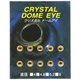 Smith LTD Crystal Dome Eye Gold 4.8mm
