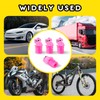 Rislobx 4 Pack Glow in The Dark Tire Valve Caps,