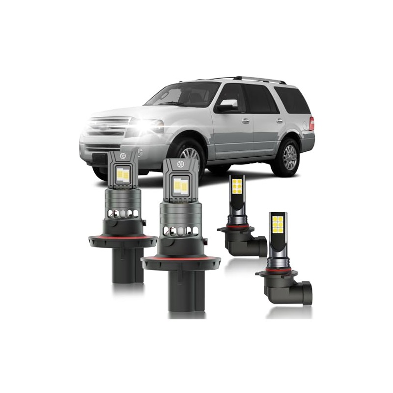 HUOKEDS for Ford Expedition 2007-2014 Fog Lights Bulbs Combo, 4pcs