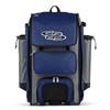 Boombah Catchers Superpack Hybrid Rolling Bat Bag - BM-9060C23 Gray/Royal