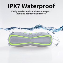 Combess Waterproof IPX7 Bluetooth Speaker, Outdoor Portable Speakers Wireless BT5.3/AUX/TF Card, Extra Long Playtime, Shower Speaker for Home Travel Swimming Pool Party Beach Pool Sports Men Gift