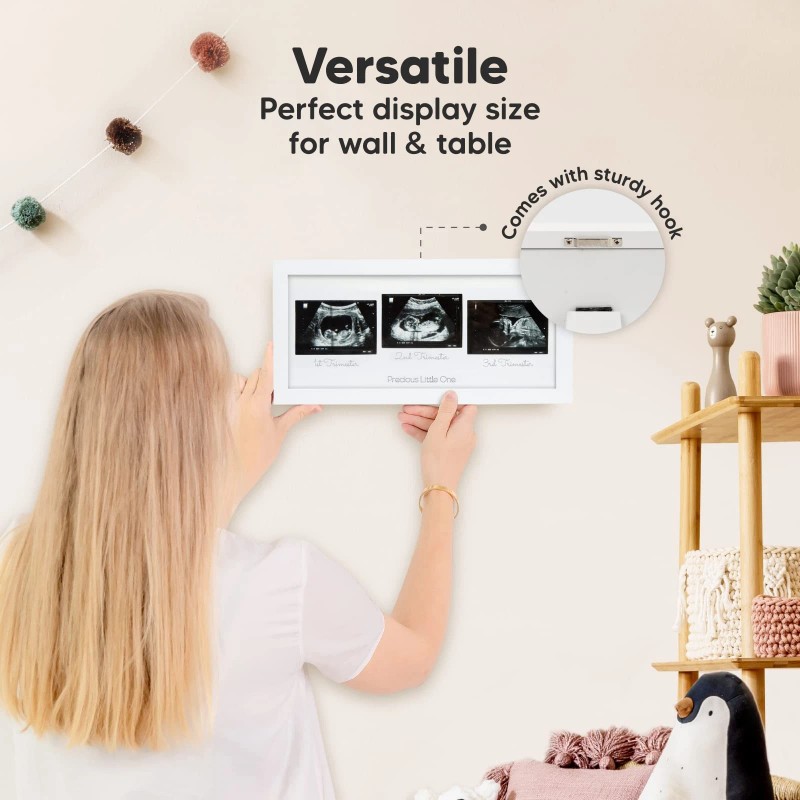 Keababies Baby Sonogram Picture Frames - Trio Ultrasound Pic