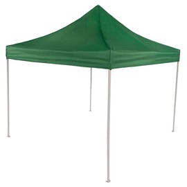 Impact 10' x 10' Pop Up Canopy Tent, Recreational Grade Steel Frame Includes 4 Weight Bags and Roller Bag, Kelly Green