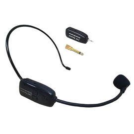 Tmei 2.4 G Wireless Headset with Microphone, Portable Loudspeaker, High-Quality Sound, Wireless, Lightweight, 0.1-inch (3.5-mm) Monoaural Port