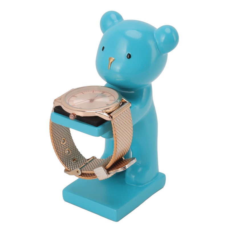 Bear Watch Stand Handcrafted Three Dimensional Modern Style Resin Watch