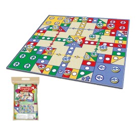 Tapete De Juego Para Niños Con Ludo 90x90cm, Tapete Bebe