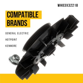 PartsBroz WH03X32218 1/3 HP Motor Pulley & Nut - Compatible With General Electric Hotpoint Washer - Replaces AP7034989 WH49X25378 WH39X27601 WH07X24695 PS16619249