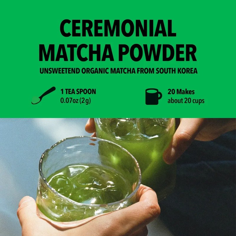 Hit The Tea Matcha Orgánico Ceremonial En Polvo 40 G