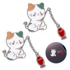 Koongloong Car Sticker Cat Emblem Cat 3D Cute Decoration Car Sticker Accessory (Silver Edge)