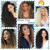 Auxemuen Pre Looped Micro Curly Crochet Hair Brazilian Afro Kinky