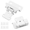 1/2" Partial Overlay Cabinet Hinges,(25 Pairs -50 Pack) Partial Wrap