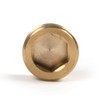 Atoplee Brass External Thread Inner Hex Head Plug 5pcs 3/8"