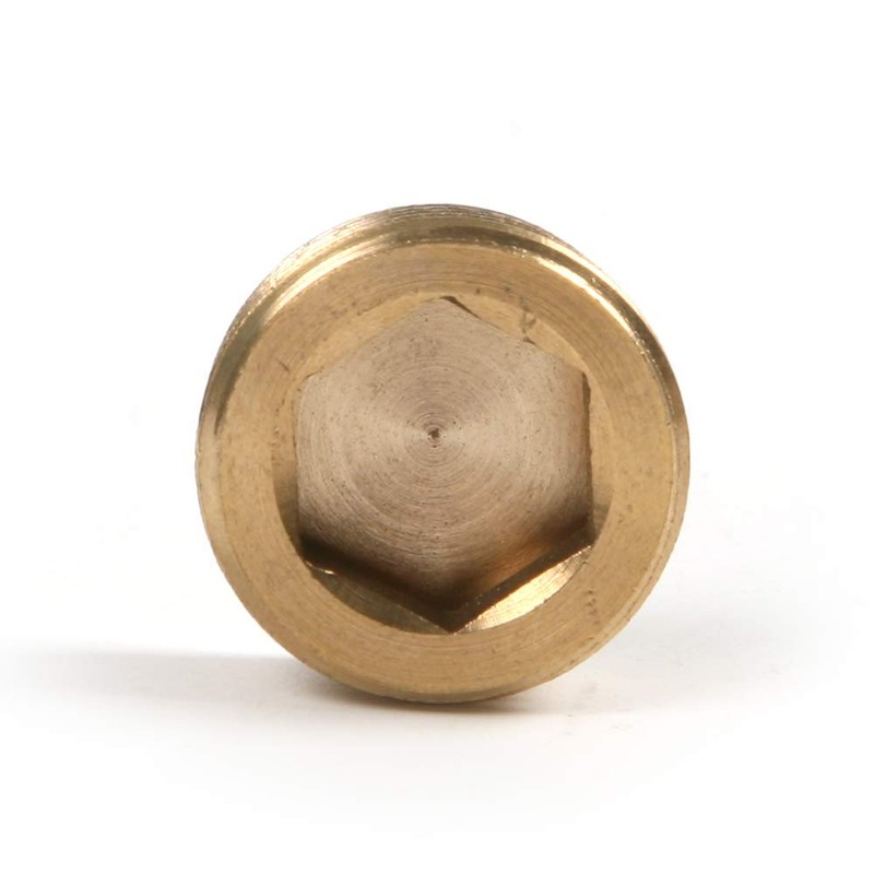 Atoplee Brass External Thread Inner Hex Head Plug 5pcs 3/8"