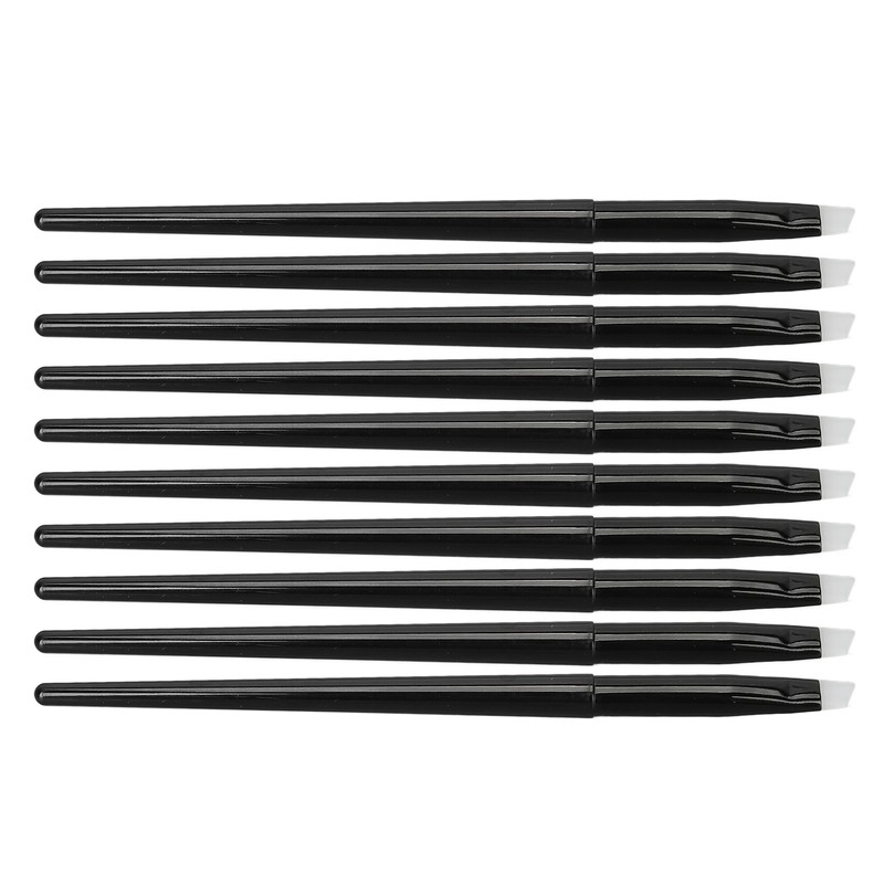 10pcs Eye Brush Angled Eyebrow Brush Silicone Eyebrow Liner Eyeshadow