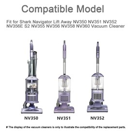 Replacement Parts Filters for Shark Navigator Lift Away NV350 NV351 NV352 NV356E S2 NV355 NV356 NV358 NV360 Vacuum Cleaner Replacement Filter belt Kits