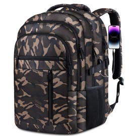 17 inch Travel laptop backpack Anti-Theft Backpack With USB Charging Port, Extra Large Business TSA Backpacks Sturdy Water Resistant Bag for Men Women, Blue