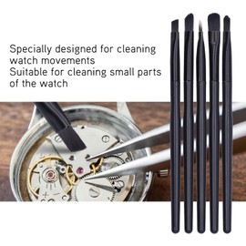 Ejoyous Watch Cleaning Brush Set, Watch Cleaner Soft Brushes Wristwatch Movement Small Part Removal Cleaning Tool Kit with Storage Box for Watchmakers