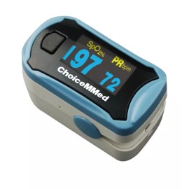 ChoiceMMED Spo2 Finger Blood Oxygen Pulse Oximeter with free battery and case