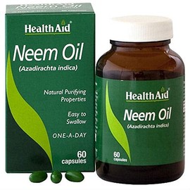 HealthAid Neem Oil Capsules Pack of 60 Capsules