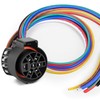 Nilight USCAR 7 Pin Trailer Wiring Harness Replacement Multi-Tow 7