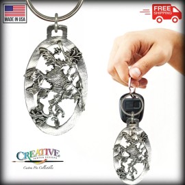 Creative Pewter Designs Leafy Sea Dragon Keychain, Sea Horse, Australia, Key Ring, Keys, Keyfob, A162AKC