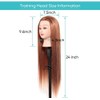 Mannequin Head with Hair, Training Heads Hairdressing, Styling Training Manikin