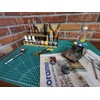 HobbyHold Wooden Organiser: 97 Slot Tool/Brush Holder for Model Making,