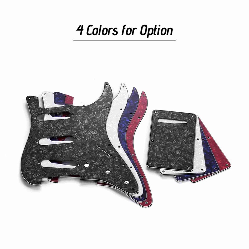 Electric Guitar Pickguard Set with Back Plate Screws Pick Guard