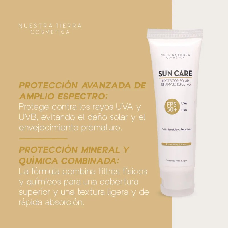 Protector Solar Para Piel Sensible en Gel FPS 50+ 100ml