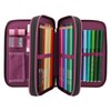 Depesche 13017 TOPModel Rebel Kitty - Filled 3-Compartment Pencil Case