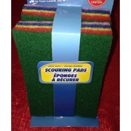 SCRUB BUDDIES Pack of 8 Scouring Pads 4x6 Inch For Tough Cleaning Jobs
