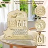 Wooden Ramadan Advent Calendar, 30 Days Ramadan Countdown Calendar Eid