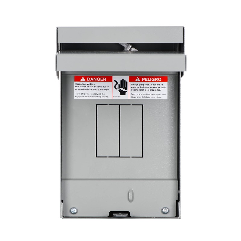 60 Amp Single Phase, 3 Wire, Solid Neutral, 2 Spaces