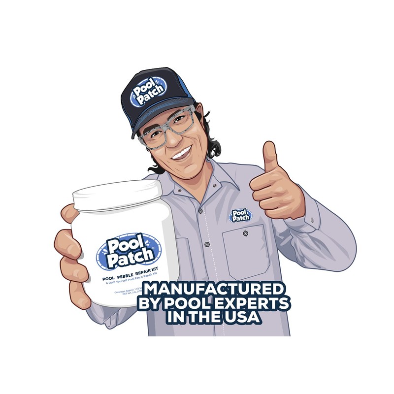 Pool Patch Pool Pebble Repair Kit, 10-Pound, French Gray Mini