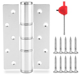 Door Hinge, E Type Aluminum Concealed Door Hinge Hydraulic Automatic Closing Positioning Damping Door Closer Hinge