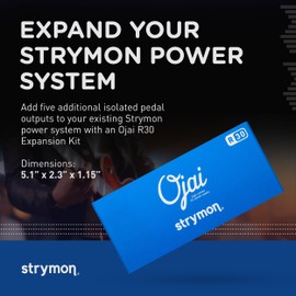 Strymon Ojai R30 High Current Guitar Pedal Power Supply Expansion Kit for 9V, 12V and 18V Effects Pedals, Five Outputs Provide 500mA of Current Each