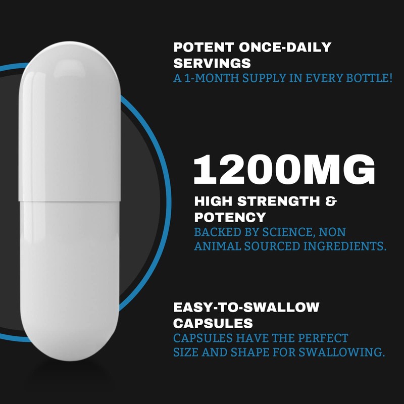 1200mg TUDCA Supplement | 120 Capsules | Tauroursodeoxycholic Acid -